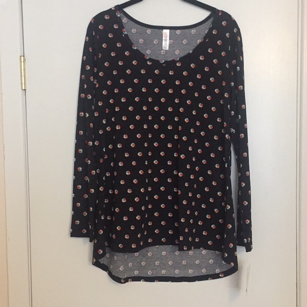 M LuLaRoe Lynnae Shirt E01 1837‎